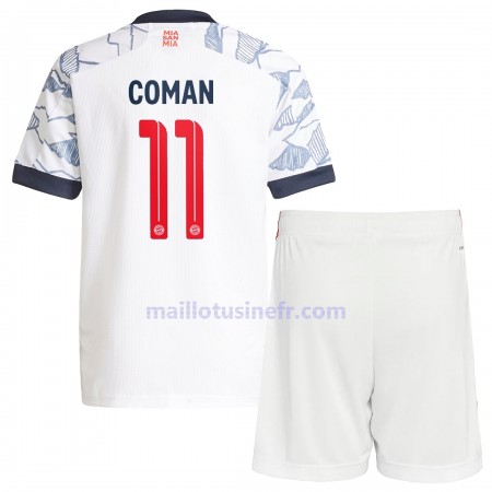 Maillot de Foot FC Bayern Munich Kingsley Coman 11 Troisième 2021-22 - Enfant